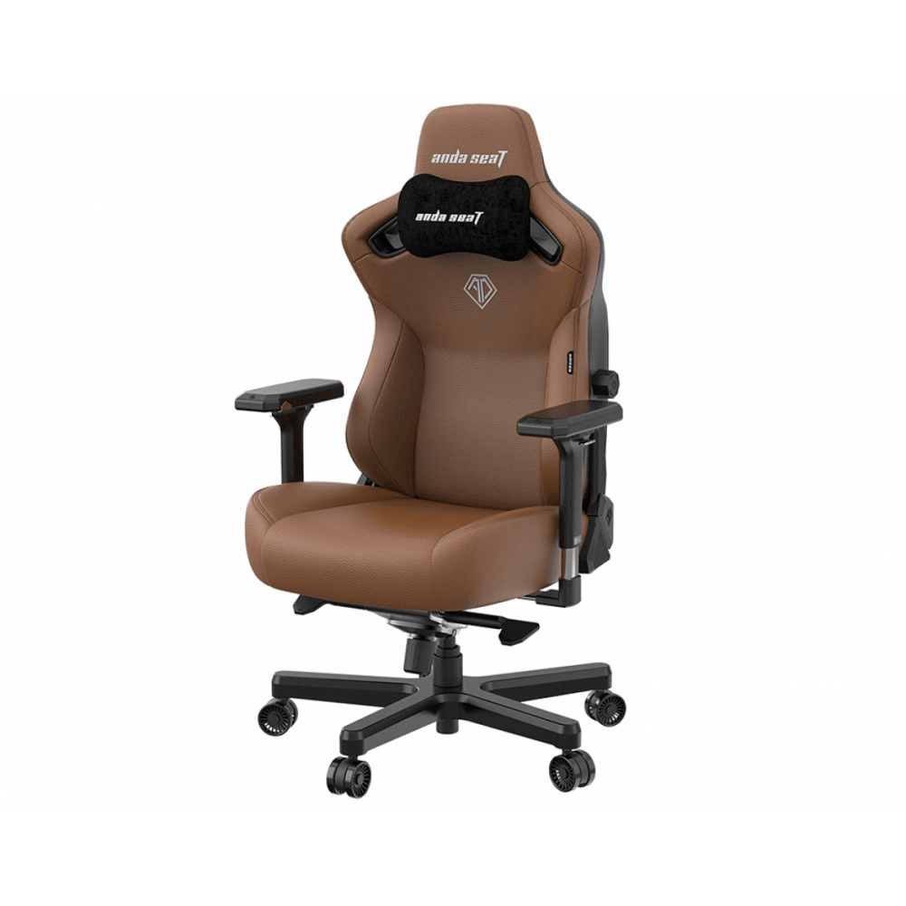 Кресло игровое Anda Seat Kaiser 3, цвет коричневый, размер L (120кг), материал ПВХ (модель AD12) - (Andaseat : AD12YDC-L-01-K-PV/C)